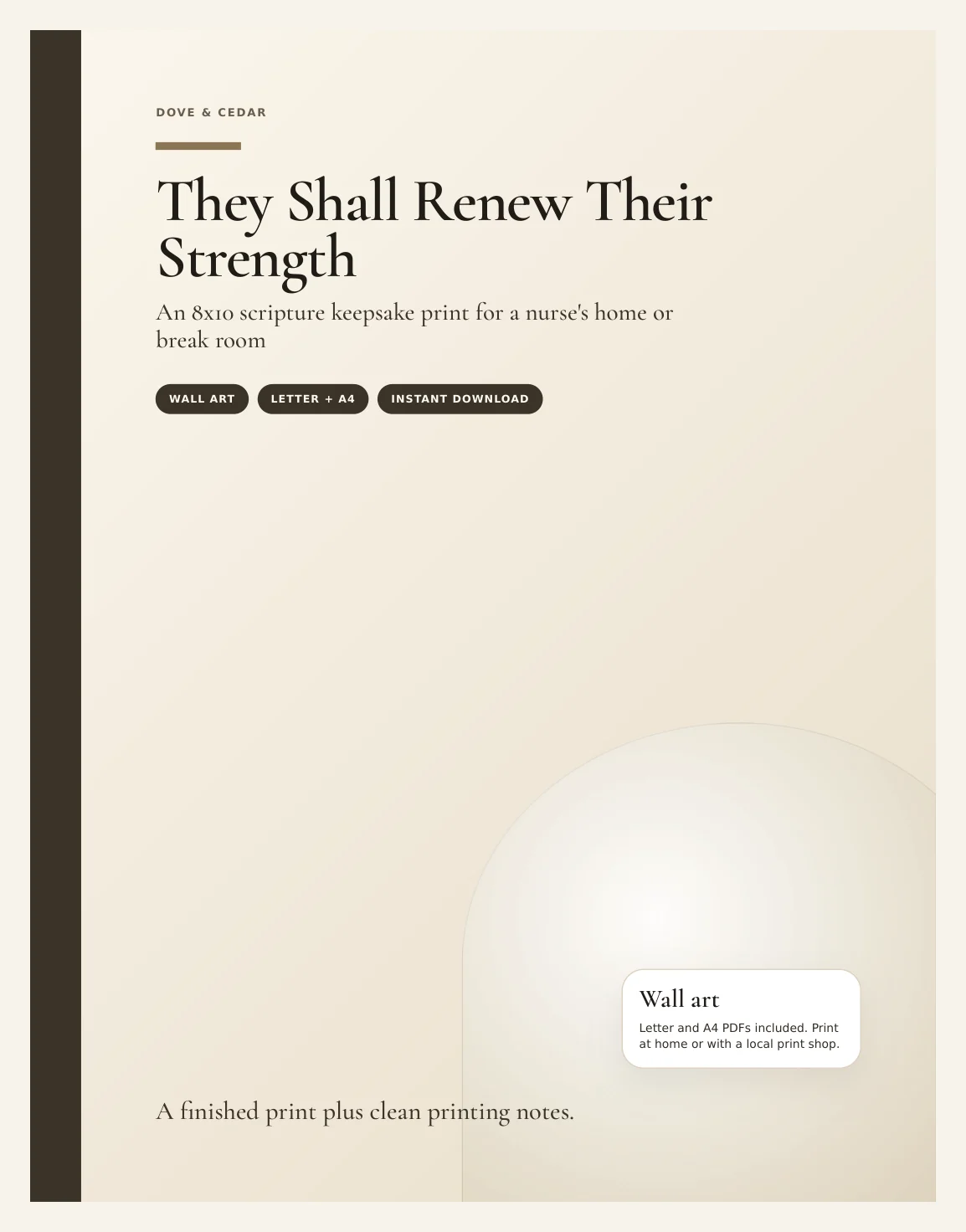 They Shall Renew Their Strength — Preview page 1